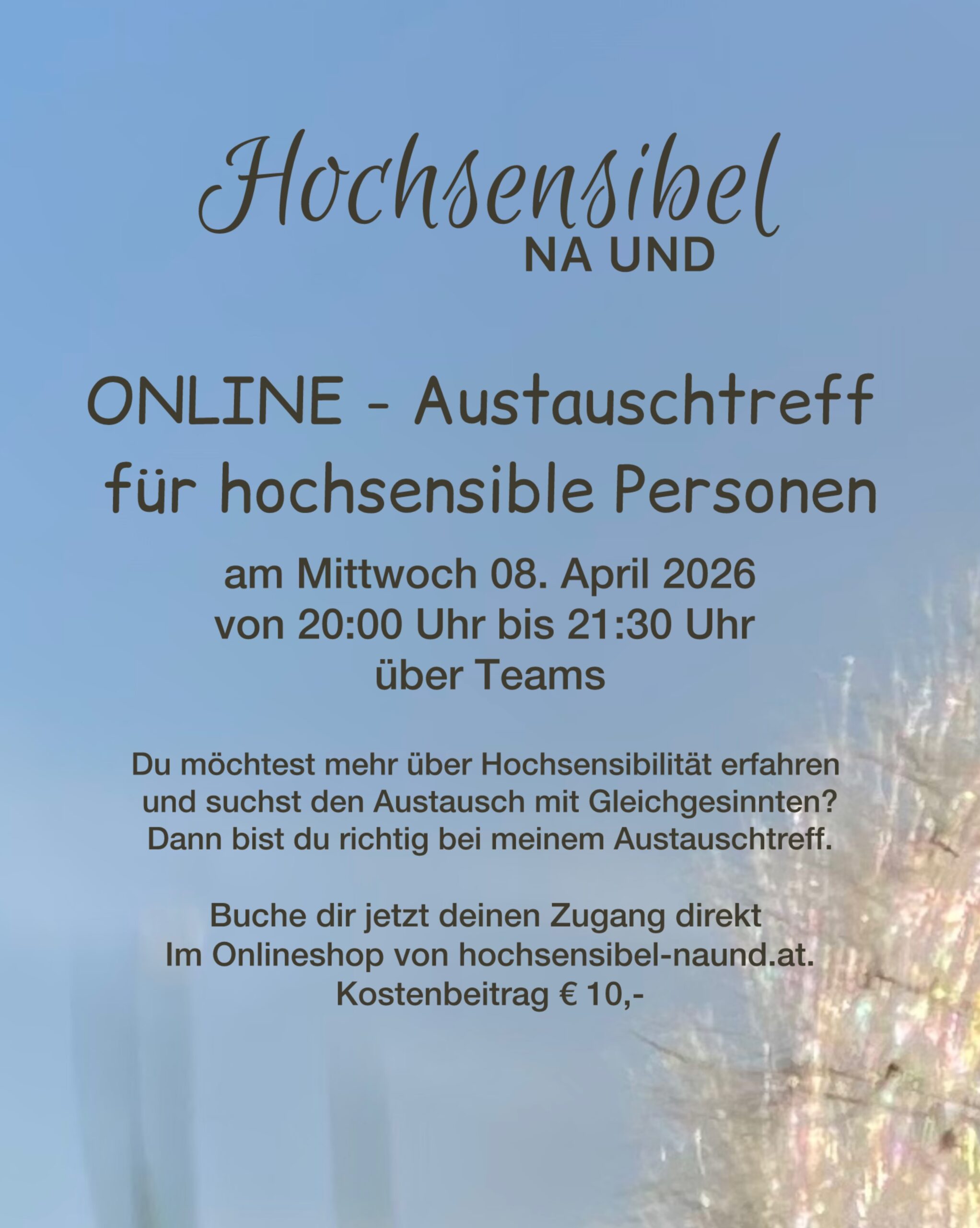 Online Austauschtreff 08.04.2026